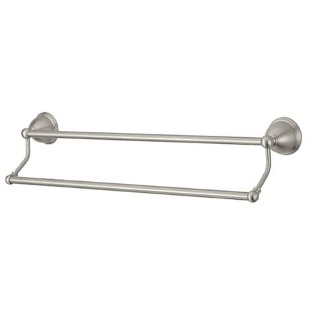 Kingston Brass Restoration 24" Dual Towel Bar, Brushed Nickel BA3963SN